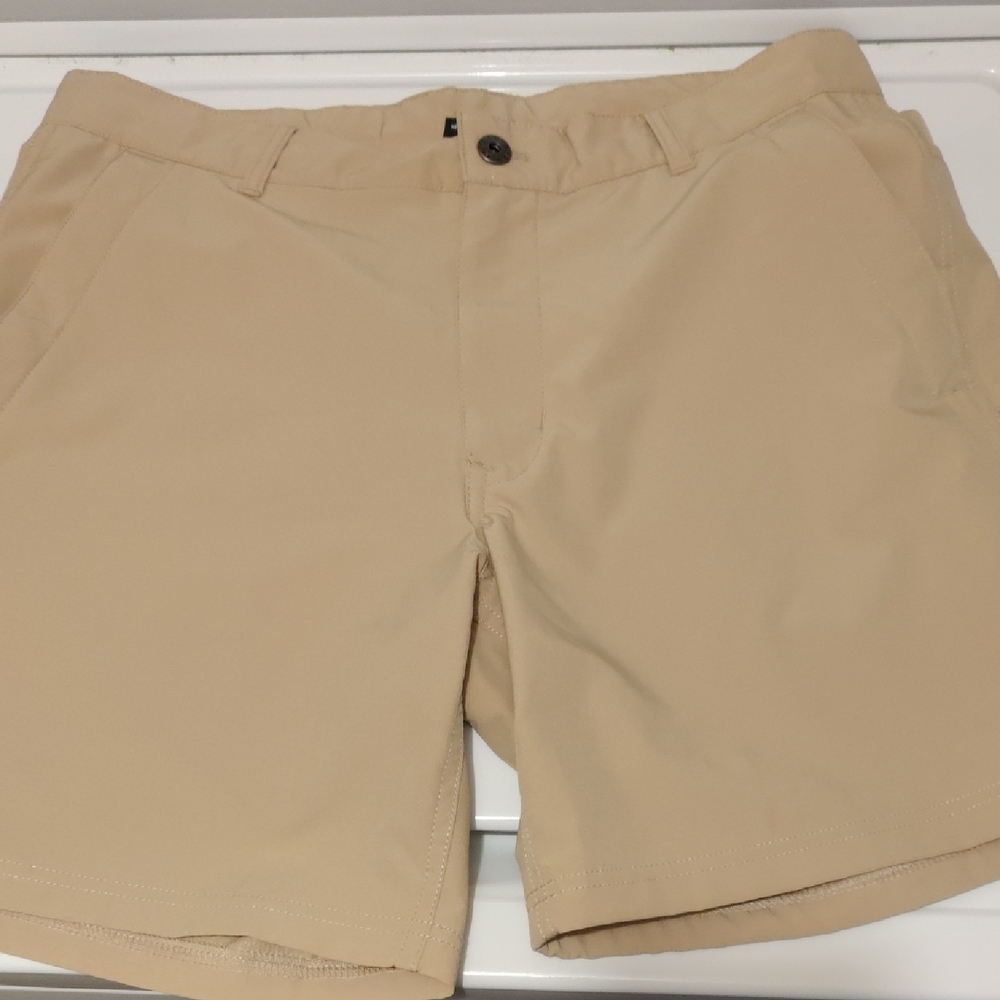 The North Face Men's Beige Flat Front Shorts 34" Waist